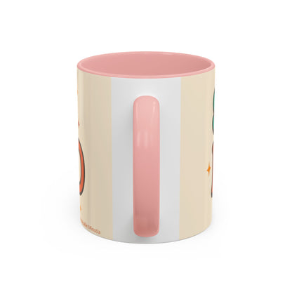 Study Fuel Color Accent Mug (11oz/15oz) – Retro Teacher/Student Coffee Cup • Back to School • Durable Ceramic