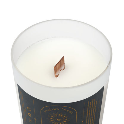 Blackberry Vanilla Candle – Luxury Wood-Wick Coconut-Soy Candle (11oz) - 11oz Frosted Jar Wooden Lid (Free U.S. Shipping)