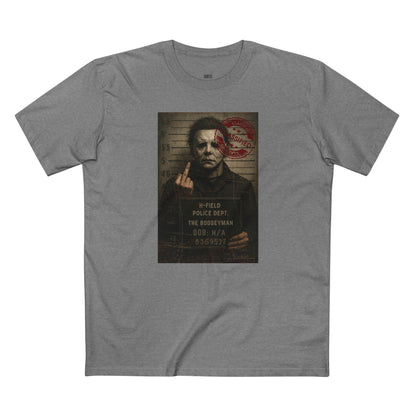Michael Mugshot Tee – Distressed Horrorcore Slasher Shirt Premium Tee