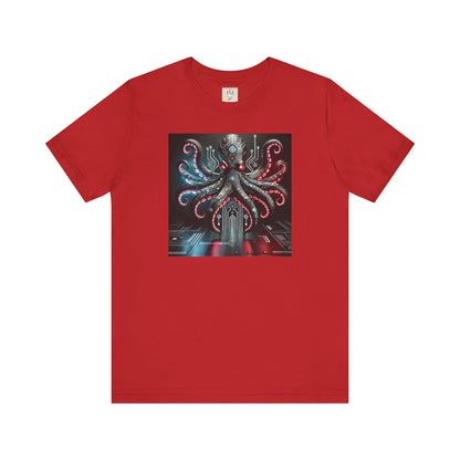 Octopus Sci-Fi Unisex Jersey Short Sleeve Tee - Perfect for Ocean Lovers & Sci-Fi Fans