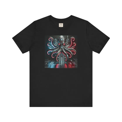 Octopus Sci-Fi Unisex Jersey Short Sleeve Tee - Perfect for Ocean Lovers & Sci-Fi Fans