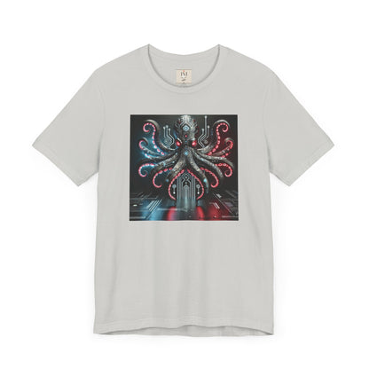 Octopus Sci-Fi Unisex Jersey Short Sleeve Tee - Perfect for Ocean Lovers & Sci-Fi Fans