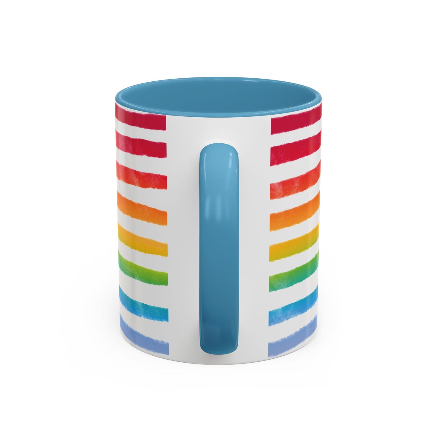🌈 Bold Rainbow Stripes Pride Mug | 11oz/15oz | Purple Accent