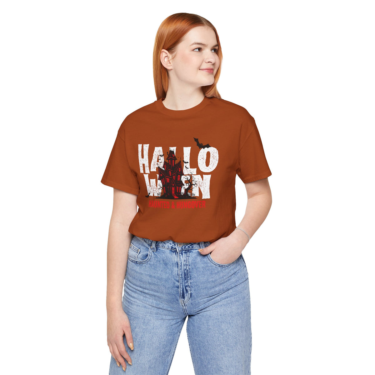 Haunted & Hungover - Halloween Bella+Canvas Graphic Tee