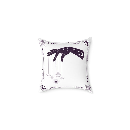 Celestial Hand Poly Canvas Pillow - Astrological Home Decor