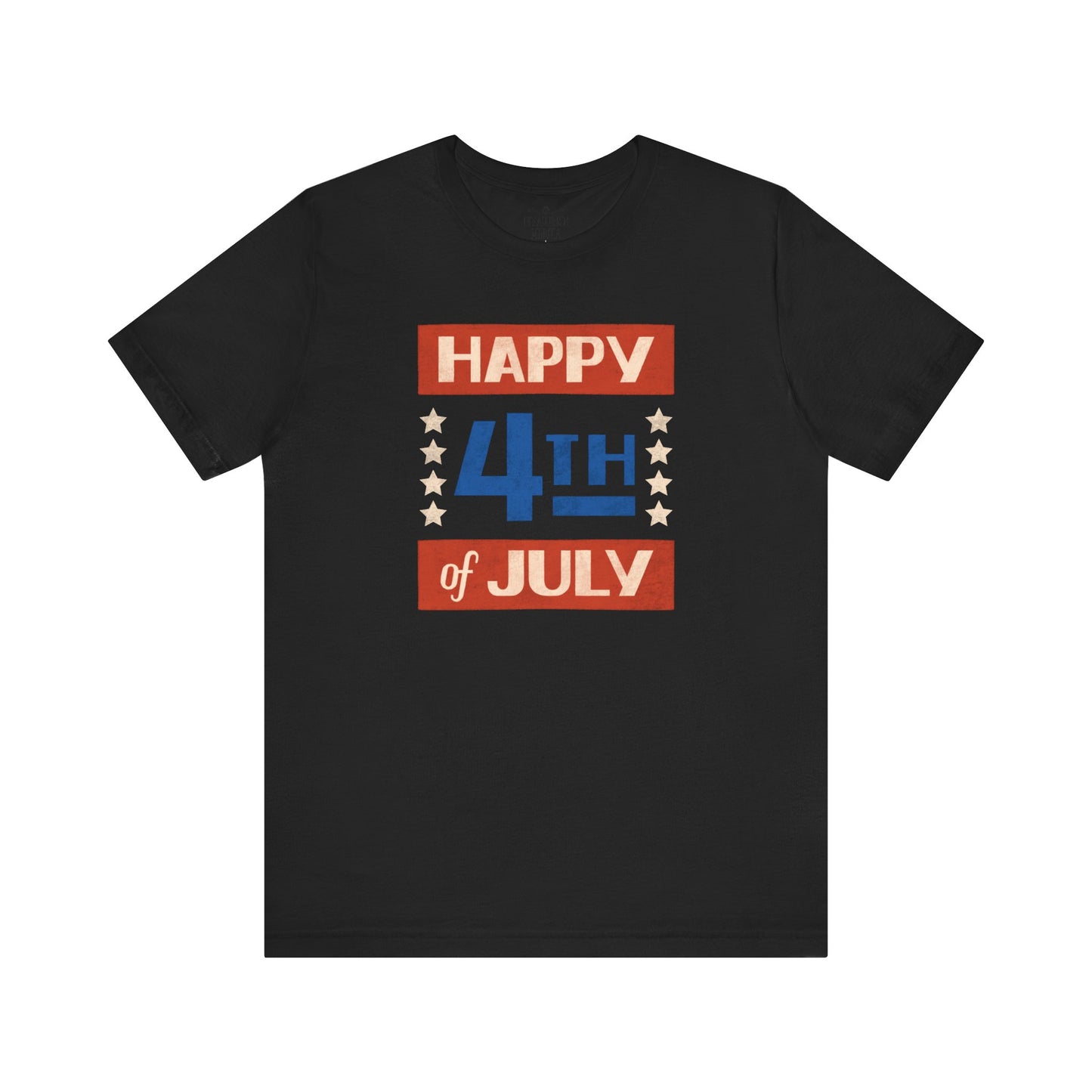 Happy 4th / Land of the Free Tee – Dual-Sided Print – Unisex Bella + Canvas Jersey T-Shirt