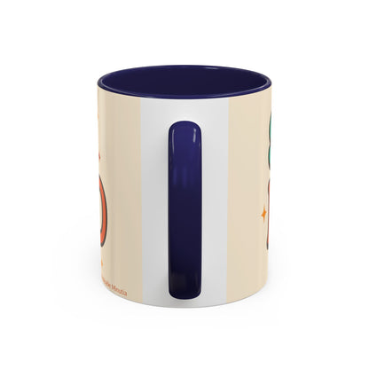 Study Fuel Color Accent Mug (11oz/15oz) – Retro Teacher/Student Coffee Cup • Back to School • Durable Ceramic
