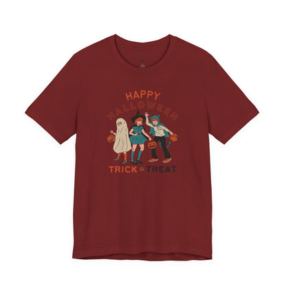 Happy Halloween Trick or Treat Vintage Vibe Tee – Bella+Canvas 3001