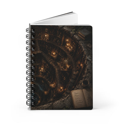 The Library Below Spiral Journal – Dark Academia Fantasy Notebook