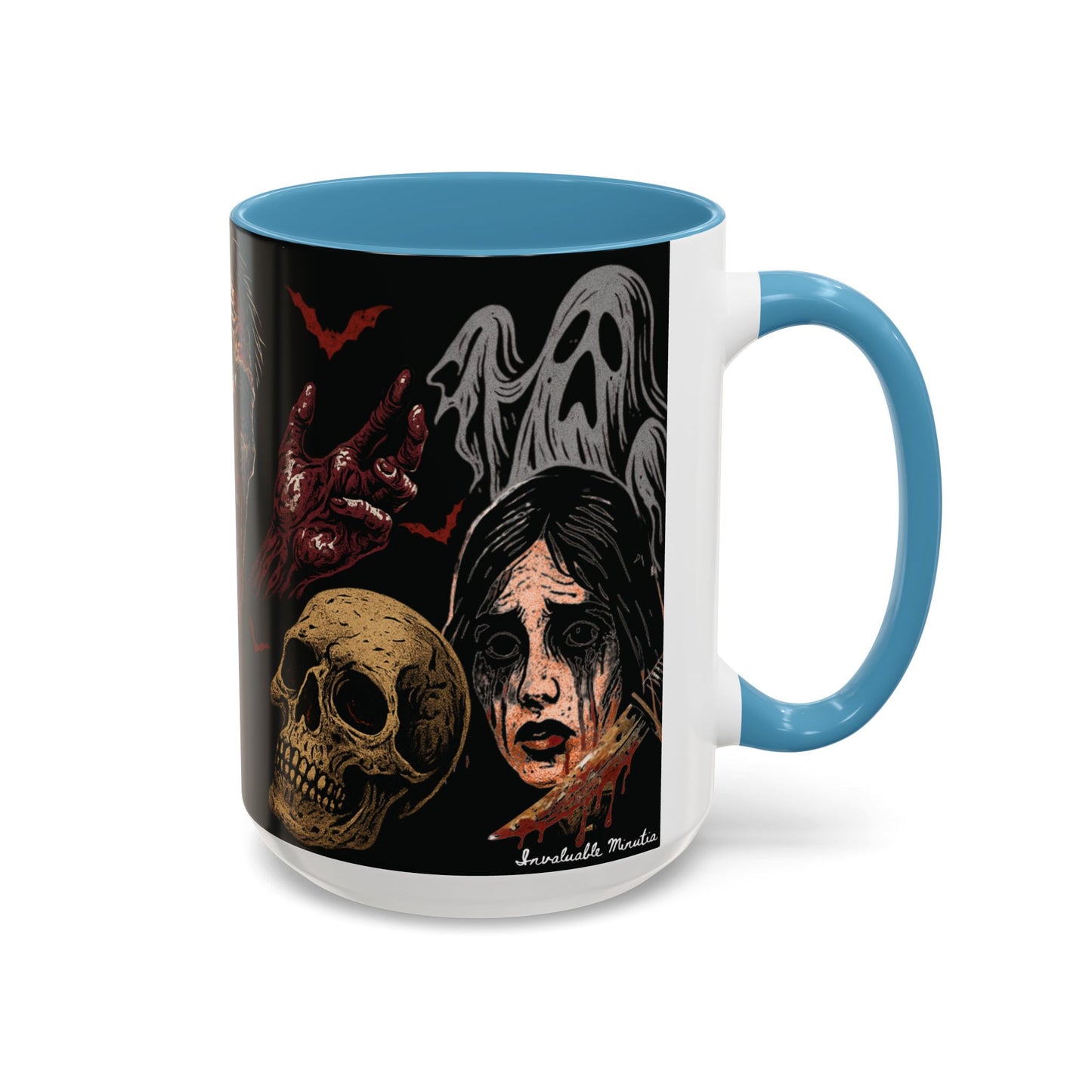 Horror Coffee Mug – Zombie Graveyard Halloween Design – 11oz & 15oz Ceramic – Creepy Goth Kitchen Decor