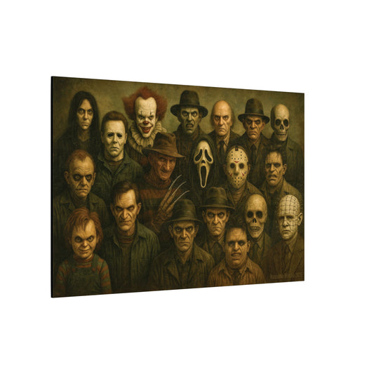 "The Crew" – Horror Legends Matte Canvas Print