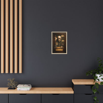 Framed Canvas Art – Vampire Specimen No. 3 | Gothic Vampire Wall Decor | Dark Academia Curiosity Cabinet Art