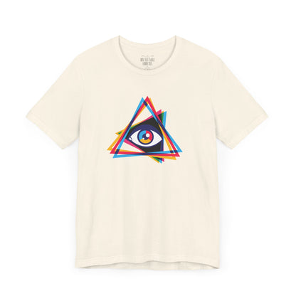 Camiseta Prism Eye: Diseño multicolor llamativo - Camiseta unisex
