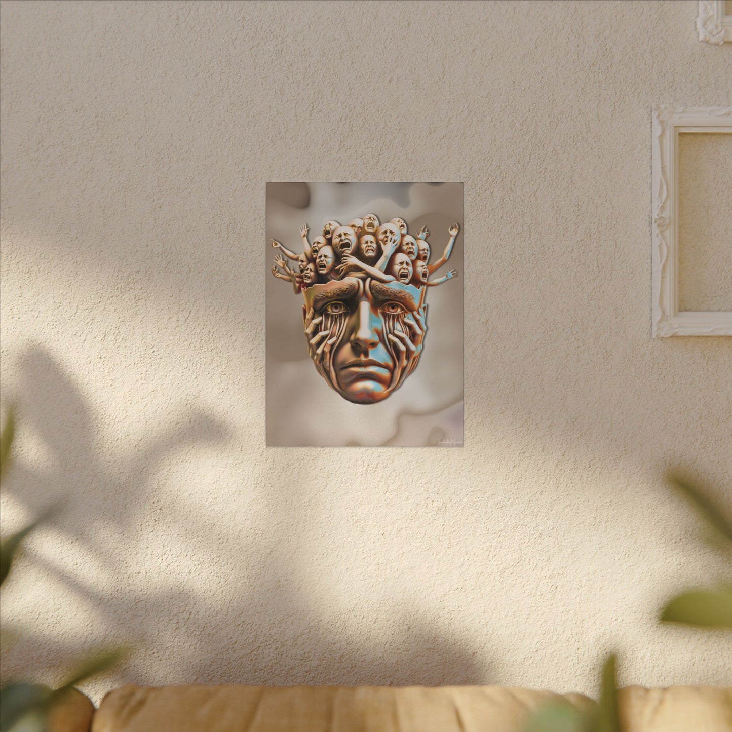 "Known." – Emotional Expressionism Stretched Vertical Canvas Wall Art - ADHD, Anxiety, Depression Reflection