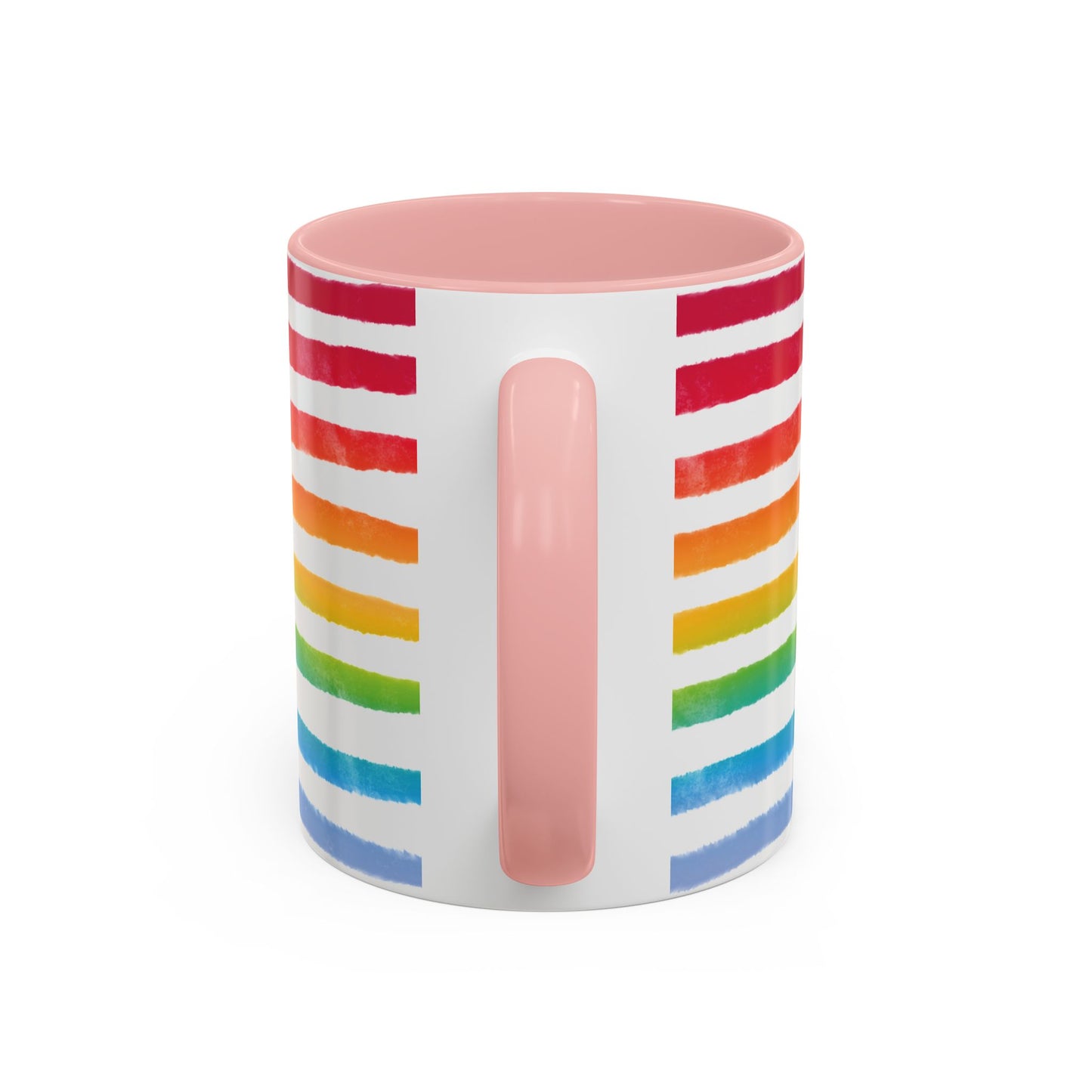 🌈 Bold Rainbow Stripes Pride Mug | 11oz/15oz | Purple Accent