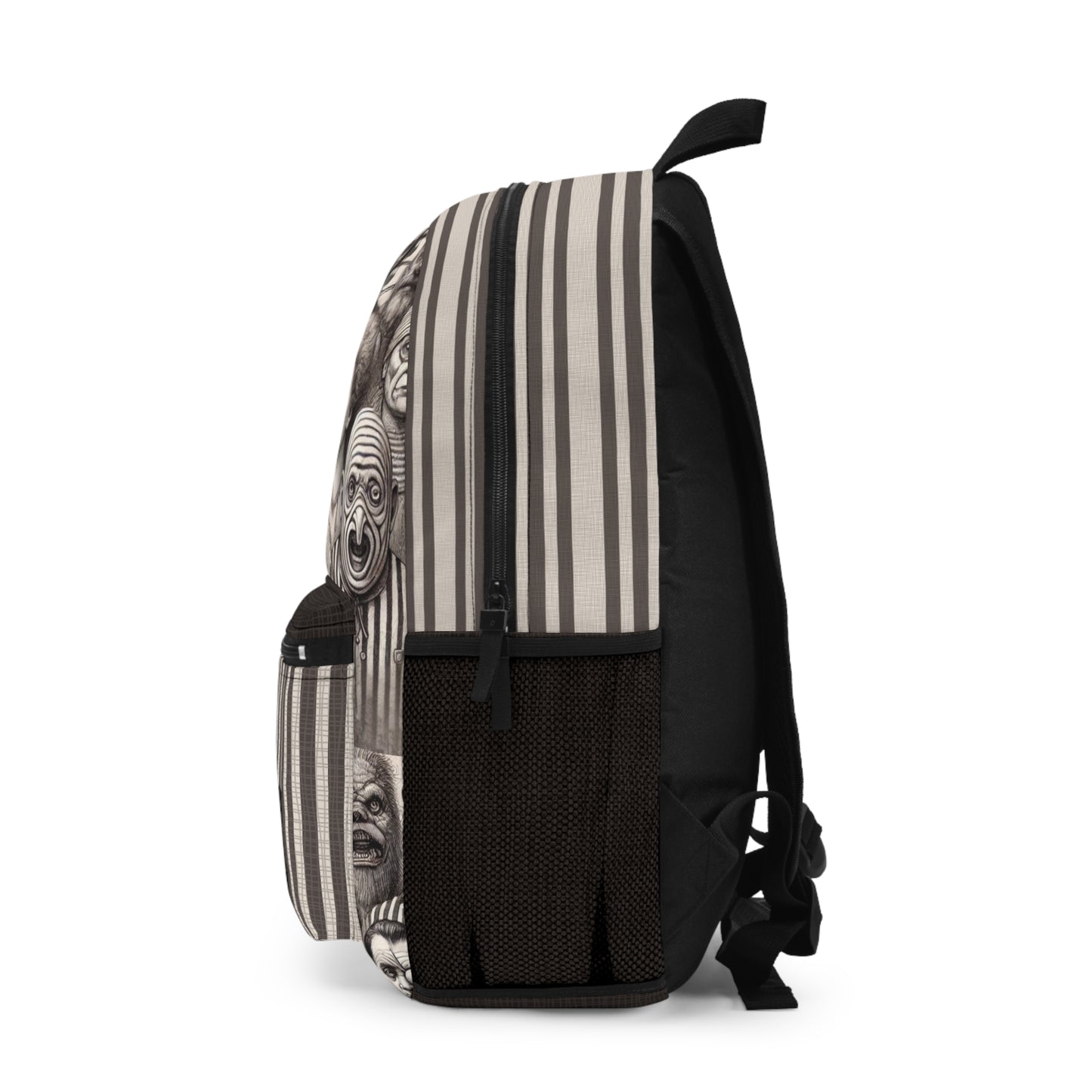 Freakshow Oddities Backpack – Gothic Carnival Horror Poly Canvas Bag 🎪🖤