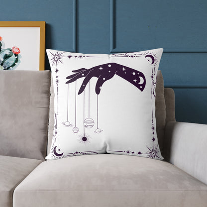Celestial Hand Poly Canvas Pillow - Astrological Home Decor