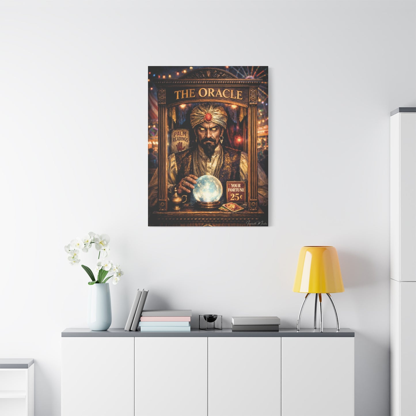 Fortune Teller "The Oracle" - Premium Canvas Print 1.25" Thick