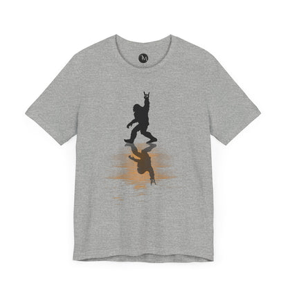 Rocking Bigfoot Unisex Bella+Canvas Jersey Tee - Fun Graphic Shirt for Nature & Cryptid Lovers