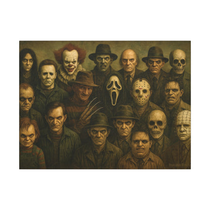 "The Crew" – Horror Legends Matte Canvas Print