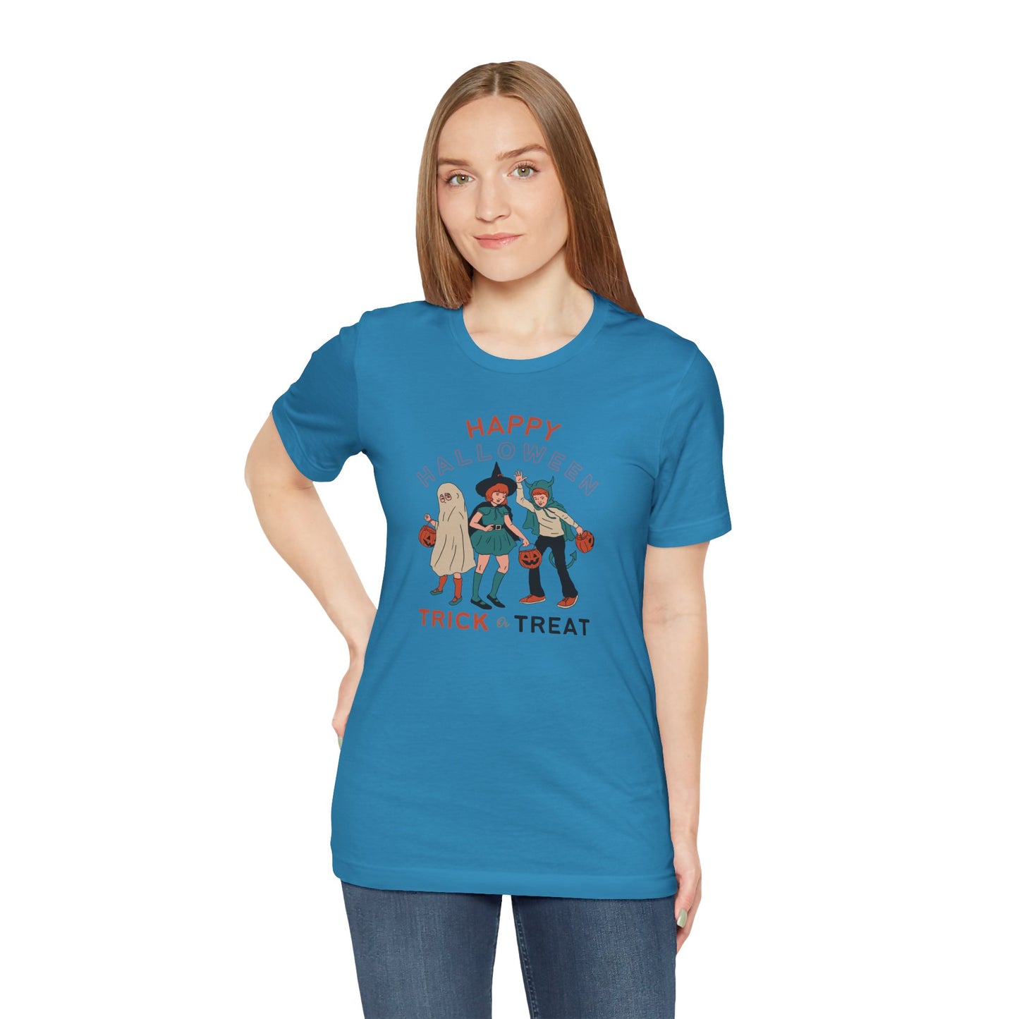 Happy Halloween Trick or Treat Vintage Vibe Tee – Bella+Canvas 3001