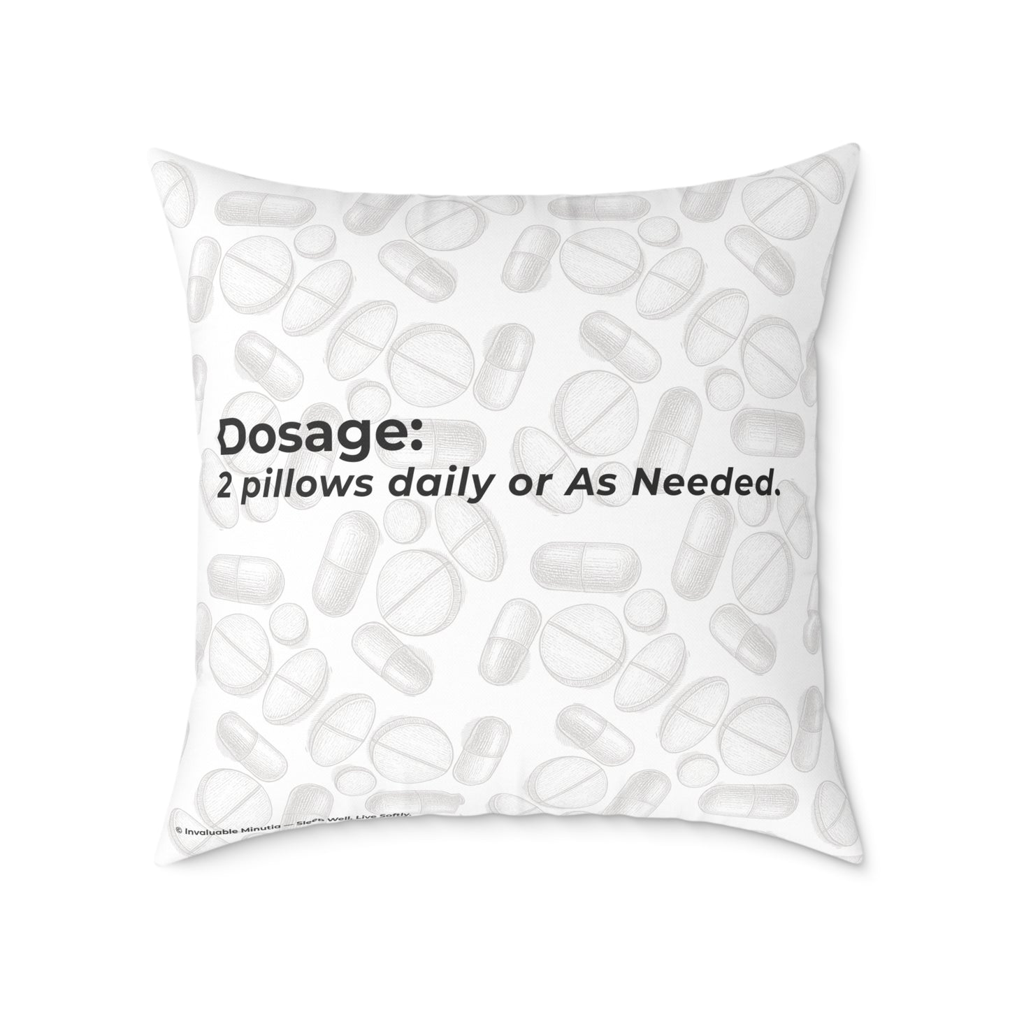 "Sorry for What I Said Before My Meds Kicked In" Canvas Throw Pillow