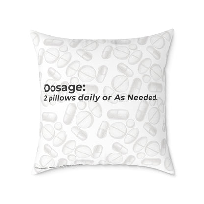 "Sorry for What I Said Before My Meds Kicked In" Canvas Throw Pillow