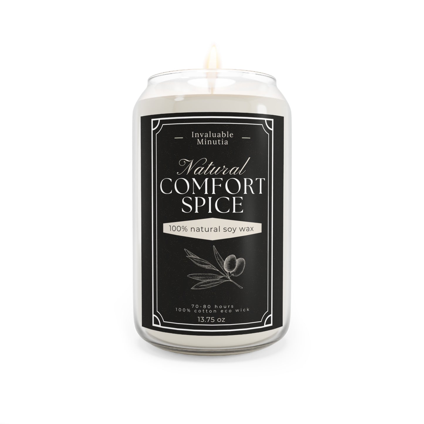 Natural Soy Wax Candle (13.75oz) | 70–80 Hour Burn