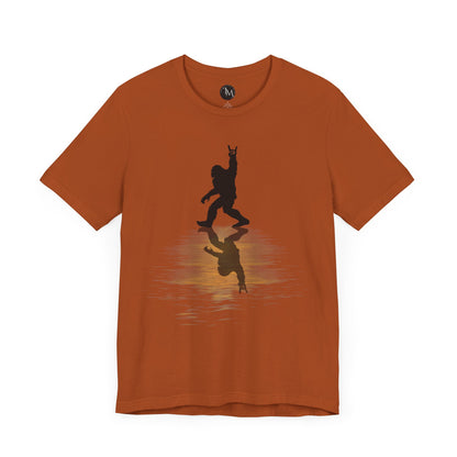 Rocking Bigfoot Unisex Bella+Canvas Jersey Tee - Fun Graphic Shirt for Nature & Cryptid Lovers