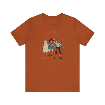 Happy Halloween Trick or Treat Vintage Vibe Tee – Bella+Canvas 3001