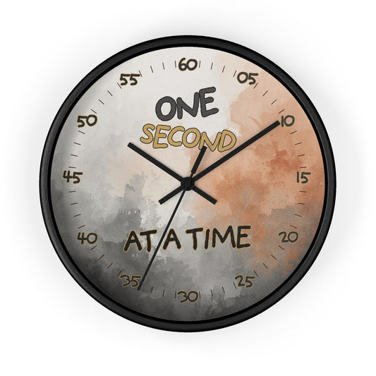 One Second at a Time Premium 10" Wall Clock