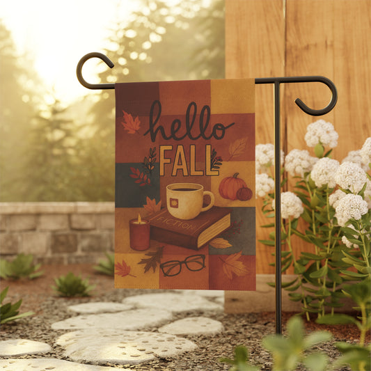 Hello Fall Flag – Cozy Autumn Garden Banner & House Flag | Boutique Fall Porch Décor