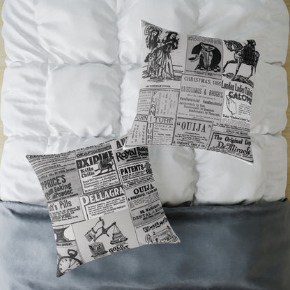 Occult Americana – Vintage Ads Collage Art - CanvasThrow Pillow