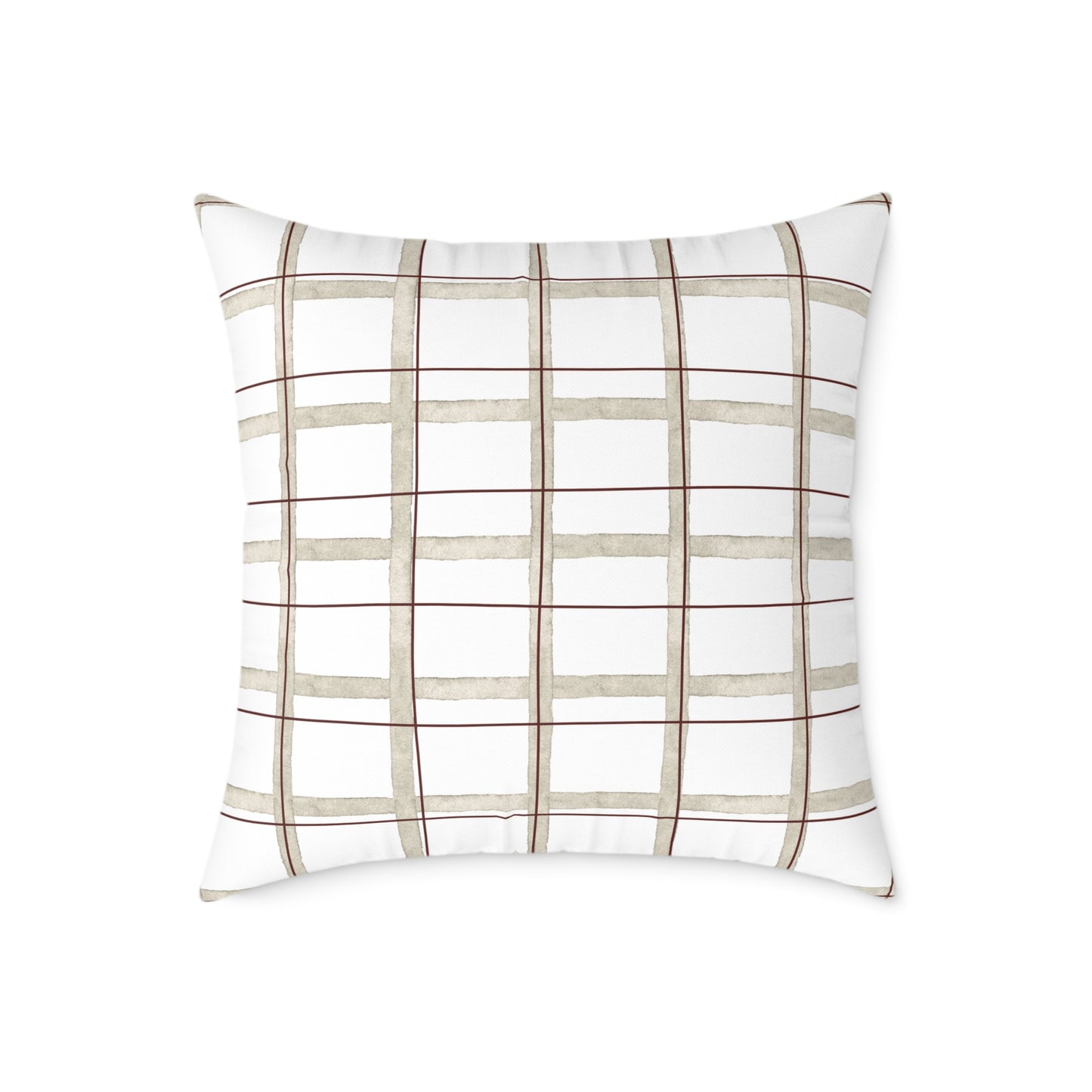 Modern Rustic Square Pillow, Cozy Home Decor, Throw Pillow for Living Room, Farmhouse Style Cushion, Perfect for Gifts