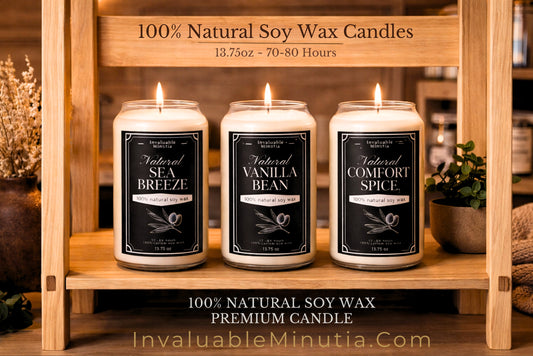 Natural Soy Wax Candle (13.75oz) | 70–80 Hour Burn
