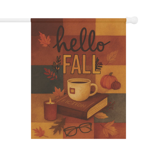 Hello Fall Flag – Cozy Autumn Garden Banner & House Flag | Boutique Fall Porch Décor