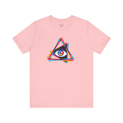 Camiseta Prism Eye: Diseño multicolor llamativo - Camiseta unisex