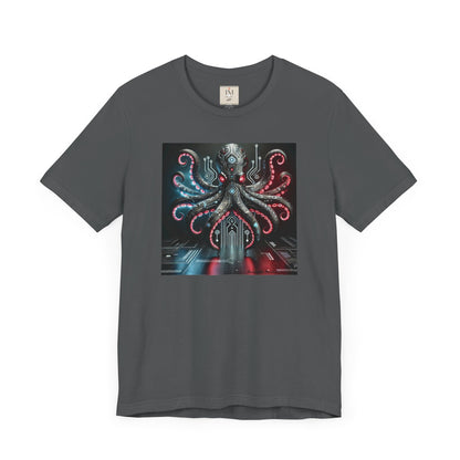 Octopus Sci-Fi Unisex Jersey Short Sleeve Tee - Perfect for Ocean Lovers & Sci-Fi Fans