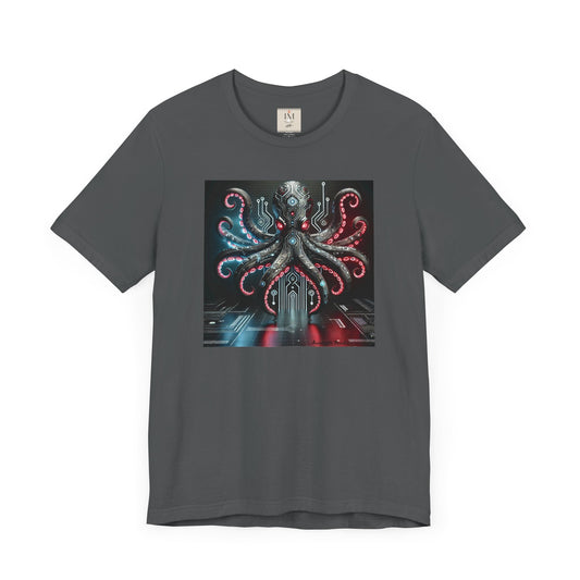 Octopus Sci-Fi Unisex Jersey Short Sleeve Tee - Perfect for Ocean Lovers & Sci-Fi Fans