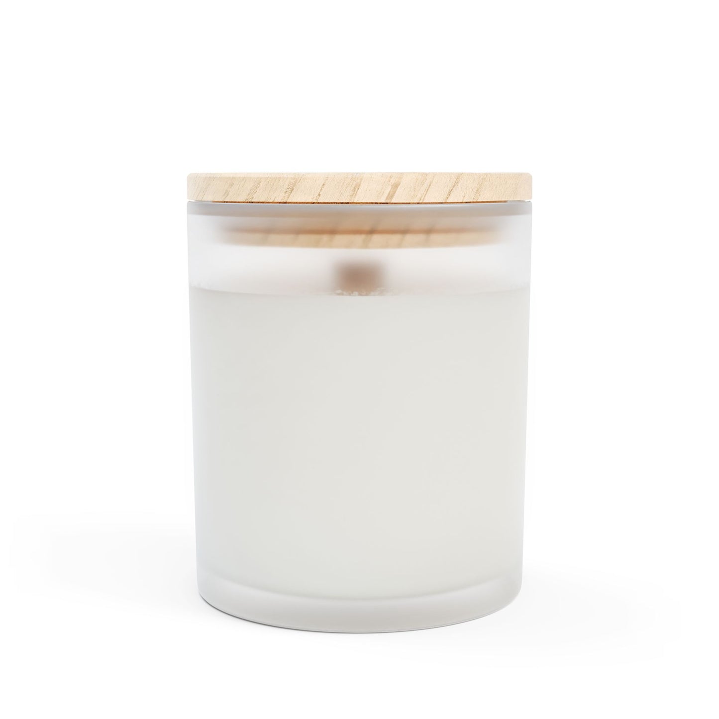 11oz Frosted Glass Natural Soy Wax Candle with Wooden Wick – Available in 9 Scents