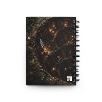 The Library Below Spiral Journal – Dark Academia Fantasy Notebook