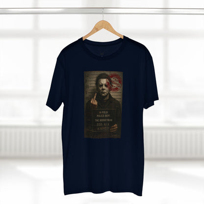 Michael Mugshot Tee – Distressed Horrorcore Slasher Shirt Premium Tee
