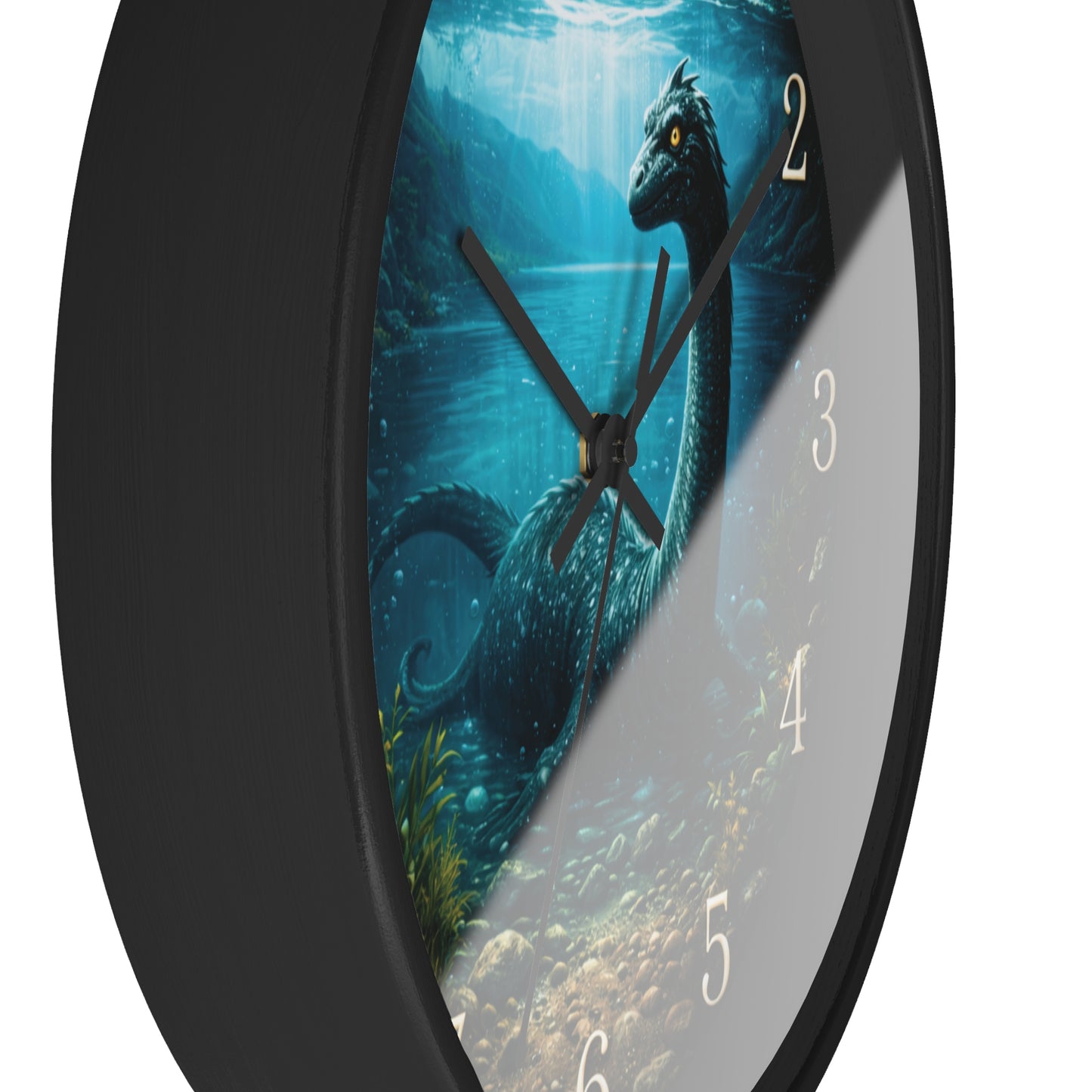 Loch Ness Monster Wall Clock – Nautical Mythical Sea Serpent 10" Decor