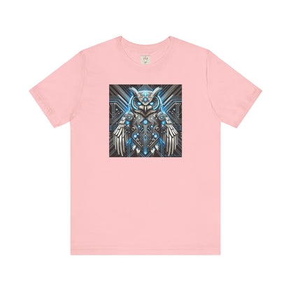 Mystical Cybernetic Owl Graphic Tee - Unisex Tch Short Sleeve T-Shirt