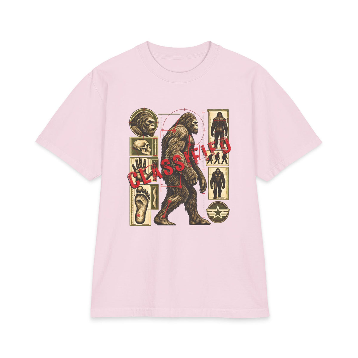 Classified Bigfoot Anatomy - Premium Heavyweight Cryptid Tee