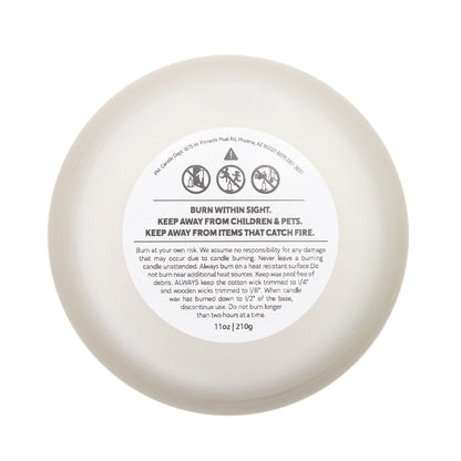 Lavender Candle – Luxury Coconut-Soy, Wooden Wick, 11oz Frosted Glass (Free U.S. Shipping)