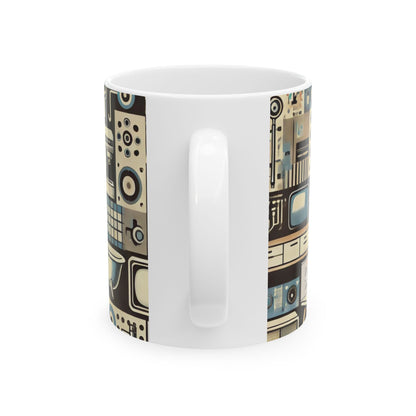 🎨 Minimalist Abstract Retro Revival Custom Coffee Mug – High Quality Gloss Finish – 11oz & 15oz