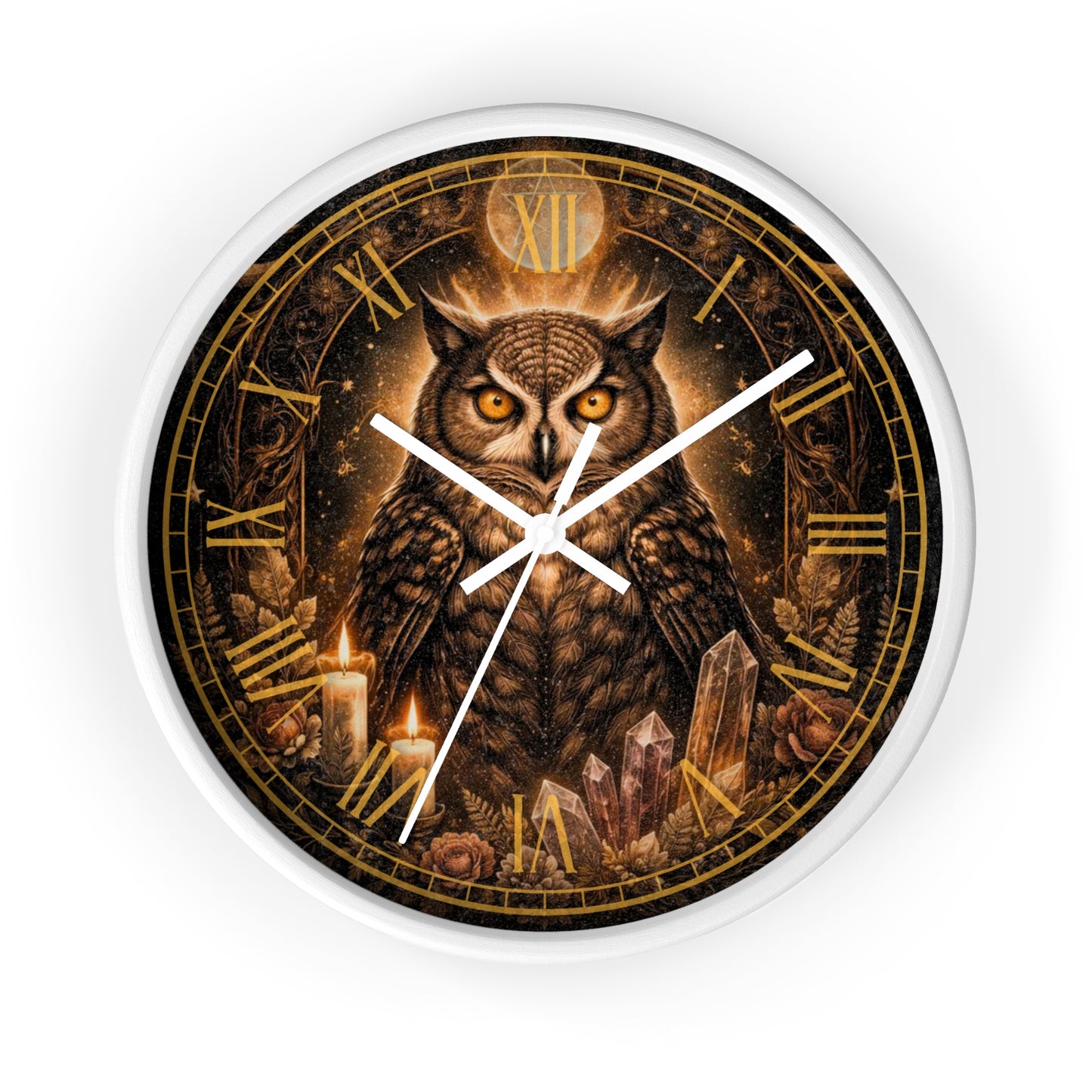 Mystic Owl 10" Premium Wall Clock