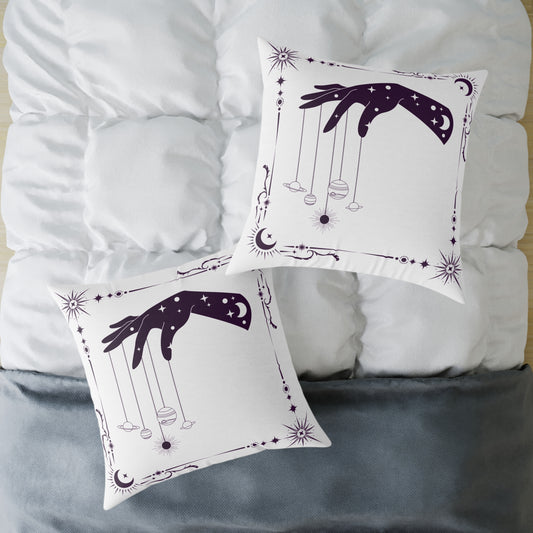 Celestial Hand Poly Canvas Pillow - Astrological Home Decor