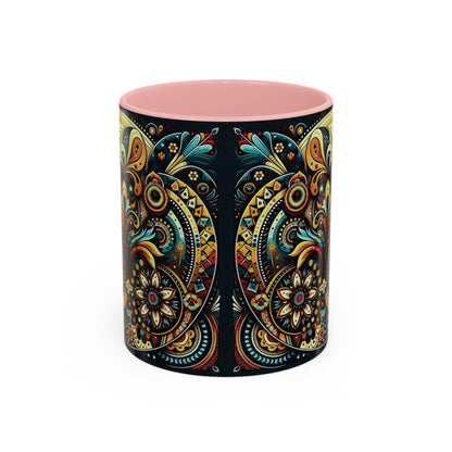 ☕️ Accent Coffee Mug (11, 15oz) – Beautiful Boho Style Graphic 🌿
